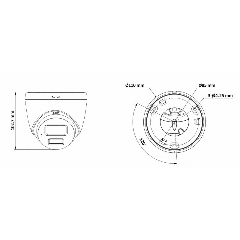 Miton NT-IP134CA-DL IP camera, 4 MP, 2.8 mm