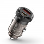 Tech-Protect CC45W 2-port car charger, USB-C PD 45W, USB-A QC 3.0, Black