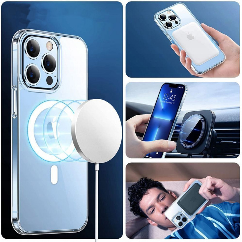 Tech-Protect Flexair Hybrid MagSafe Samsung Galaxy S23 case, Clear