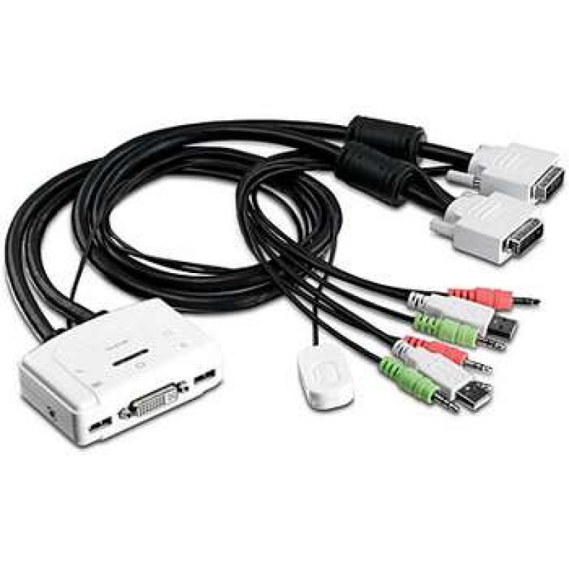 TRENDnet TK-214i KVM/Audio Switch, 2 x KVM/Audio