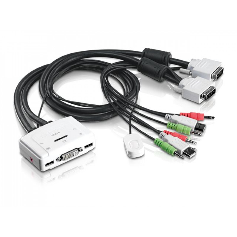 TRENDnet TK-214i KVM/Audio Switch, 2 x KVM/Audio