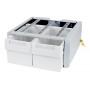 Ergotron StyleView SV43/44 Series Supplemental Double Tall Mounting Component (2-Drawer Module), Grey/White
