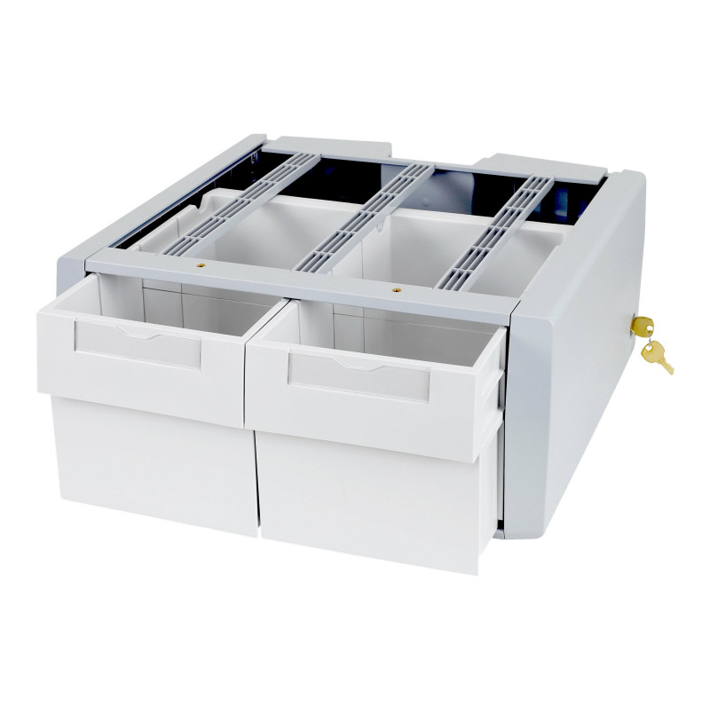 Ergotron StyleView SV43/44 Series Supplemental Double Tall Mounting Component (2-Drawer Module), Grey/White