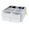 Ergotron StyleView SV43/44 Series Supplemental Double Tall Mounting Component (2-Drawer Module), Grey/White