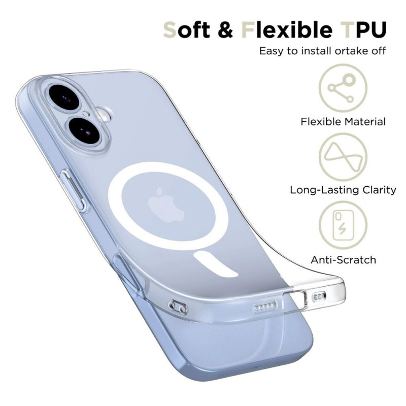 Tech-Protect FlexAir MagSafe Case for Apple iPhone 17, Clear