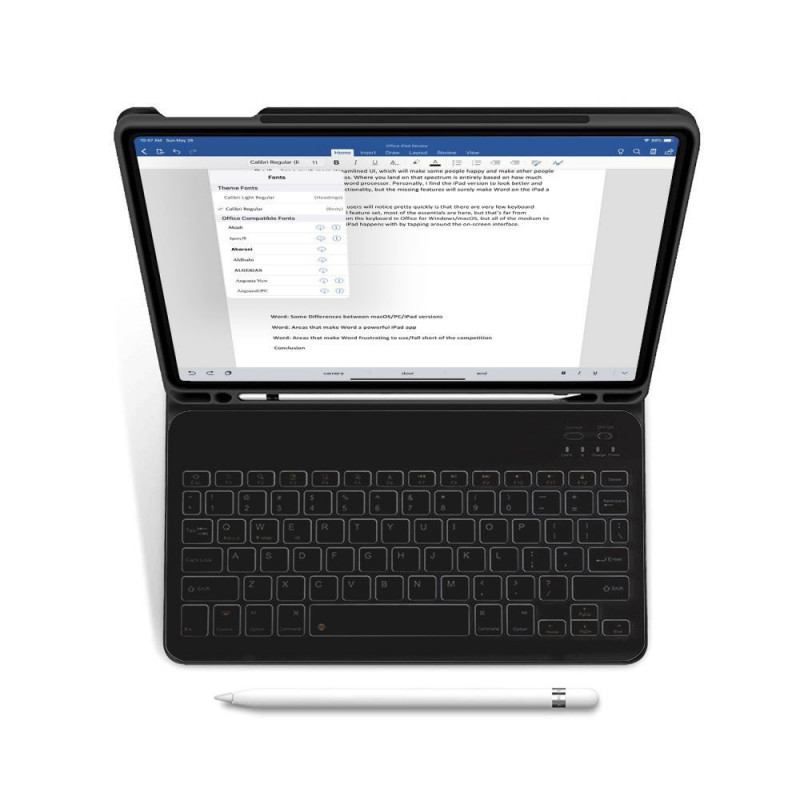 Tech-Protect SC Pen + Keyboard Apple iPad 10.9 (2022) / iPad 11 (2025) case with keyboard, Black