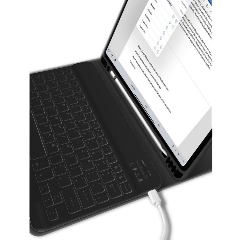 Tech-Protect SC Pen + Keyboard Apple iPad 10.9 (2022) / iPad 11 (2025) case with keyboard, Black