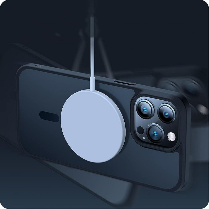 Tech-Protect MagMat MagSafe Apple iPhone 15 case, Matte Sky Blue