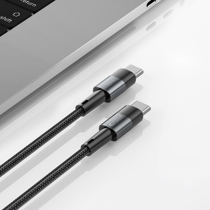 Tech-Protect Ultraboost USB-C PD cable, 100W, 5A, 25 cm, Grey