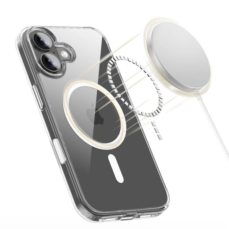 Tech-Protect Flexair Hybrid CC MagSafe case for Apple iPhone 17, clear