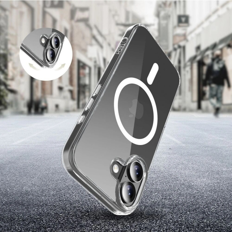 Tech-Protect Flexair Hybrid CC MagSafe case for Apple iPhone 17, clear
