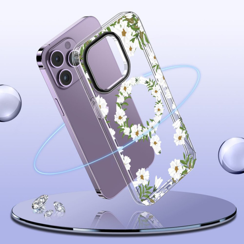 Tech-Protect MagMood MagSafe Case for Apple iPhone 15 Pro, Spring Daisy (THP2327)