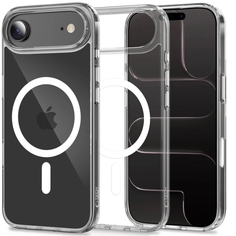 Tech-Protect Flexair Hybrid CC MagSafe case for Apple iPhone Air, clear