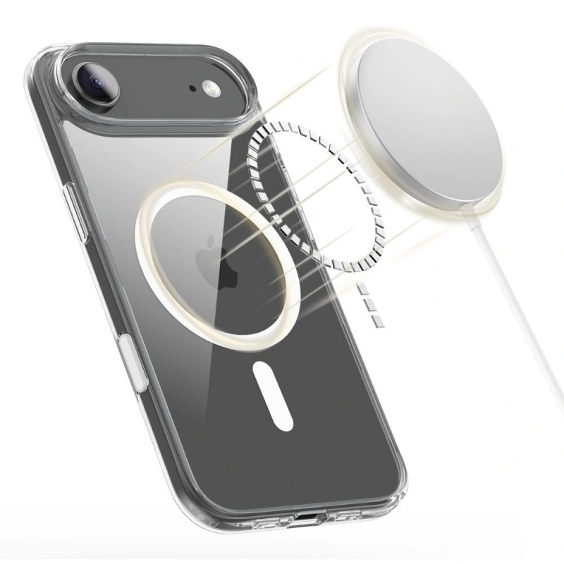 Tech-Protect Flexair Hybrid CC MagSafe case for Apple iPhone Air, clear