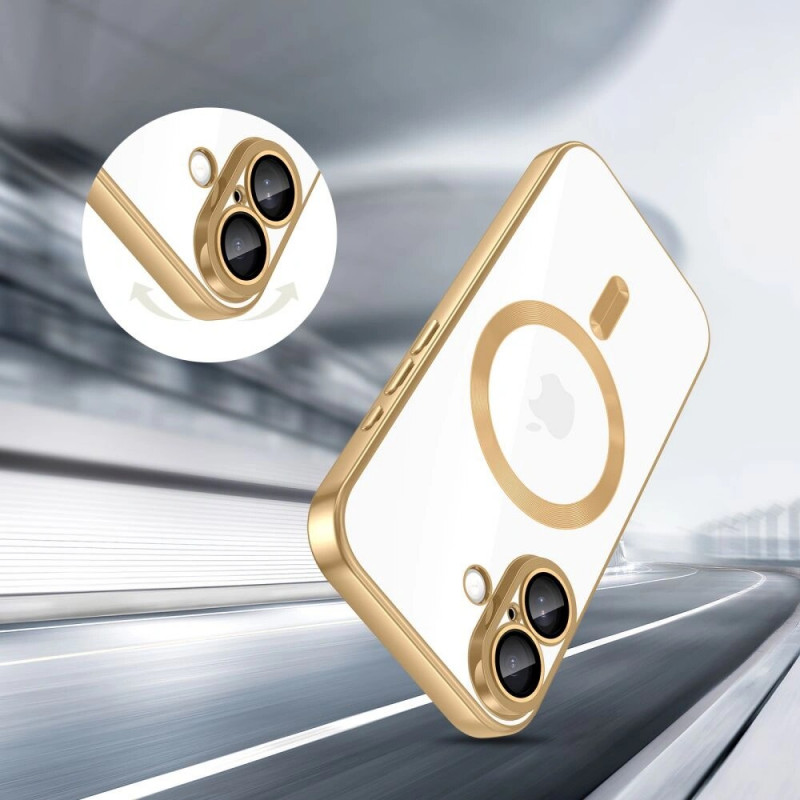 Tech-Protect MagFlex MagSafe case for Apple iPhone 17, shiny gold