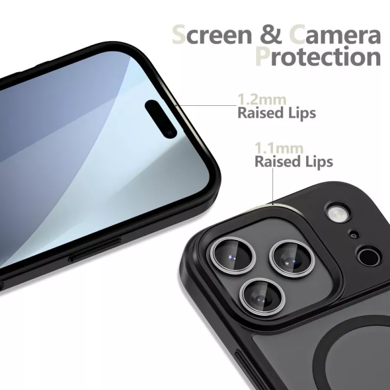 Tech-Protect Magmat MagSafe case for Apple iPhone 17 Pro Max, matte black