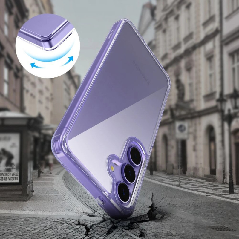 Tech-Protect Flexair Hybrid case for Samsung Galaxy S25, clear