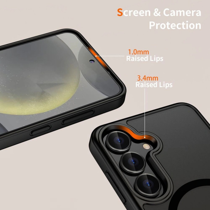 Tech-Protect Magmat MagSafe case for Samsung Galaxy S25, matte black