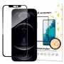 Wozinsky Super Tough Full Glue Tempered Glass with Case Friendly Frame for iPhone 14 Plus / 13 Pro Max, Black