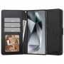 Tech-Protect Wallet case for Samsung Galaxy S25, black