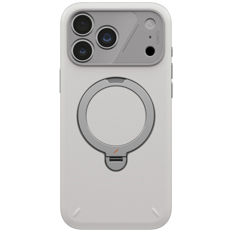 UNIQ Elix Case for Apple iPhone 18 Pro Max / 17 Pro Max, 360 Rotating Kickstand, light grey