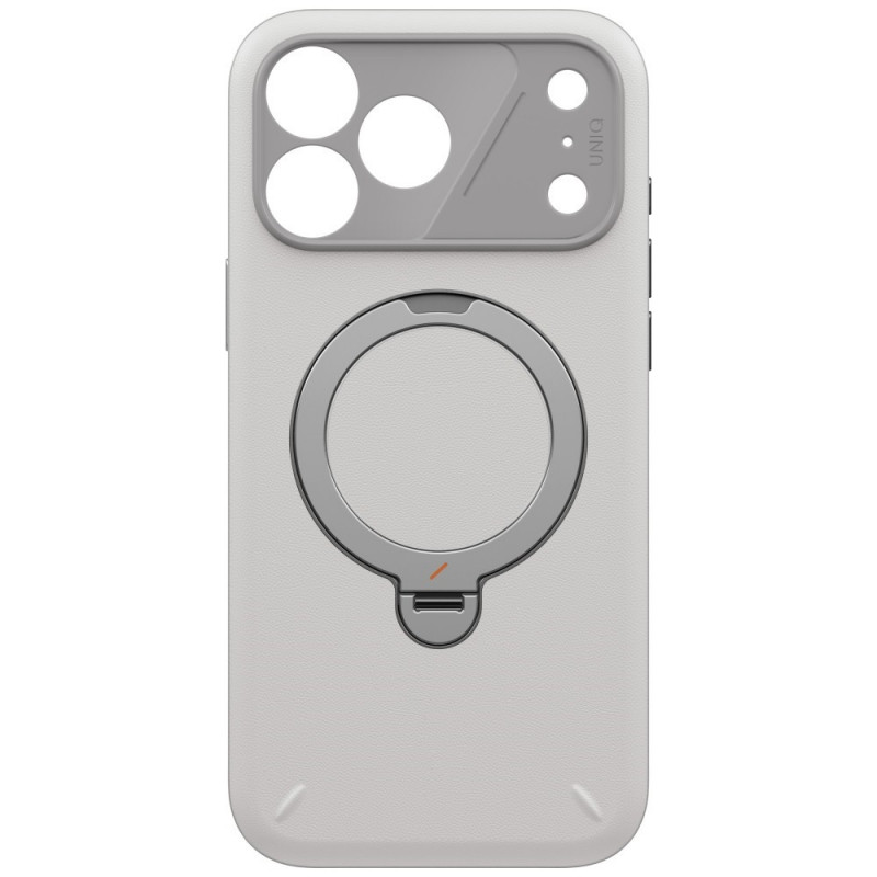 UNIQ Elix Case for Apple iPhone 18 Pro Max / 17 Pro Max, 360 Rotating Kickstand, light grey