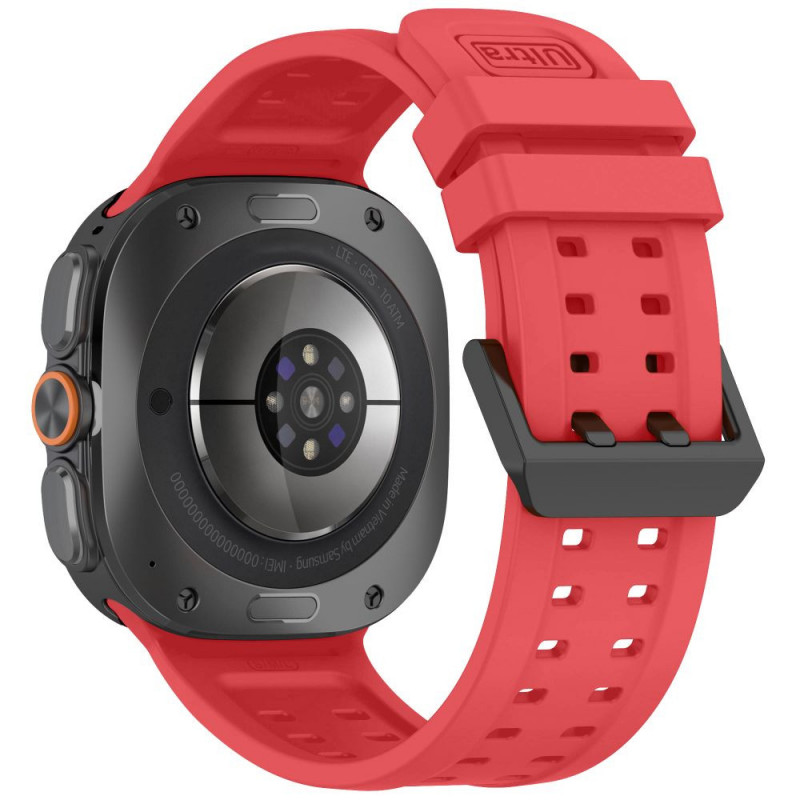 Tech-Protect Silicone Air Strap for Samsung Galaxy Watch Ultra 1 / 2 (2024-2026) 47 mm, Crimson Red