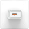 USAMS CC326 T69 USB-A Wall Charger, 10.5 W, 2.1 A, White