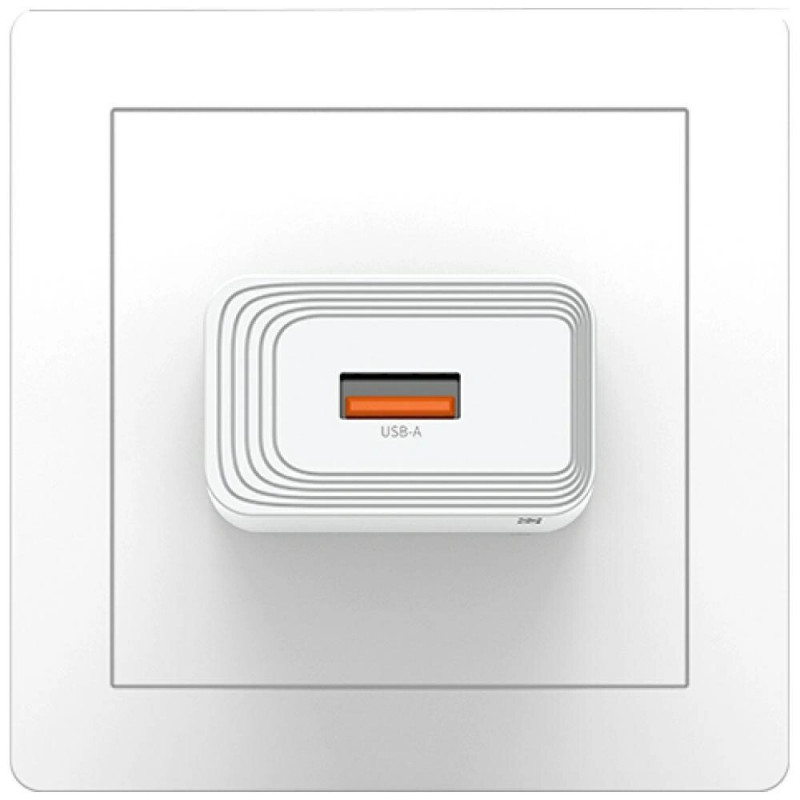 USAMS CC326 T69 USB-A Wall Charger, 10.5 W, 2.1 A, White