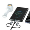 USAMS Sufeng Series SJ737 6-in-1 charging and data cable, 240W, digital display, aluminium alloy, 1.2 m