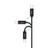 Ugreen US241 USB-C 2.0 to USB-B printer cable, 1 m, black