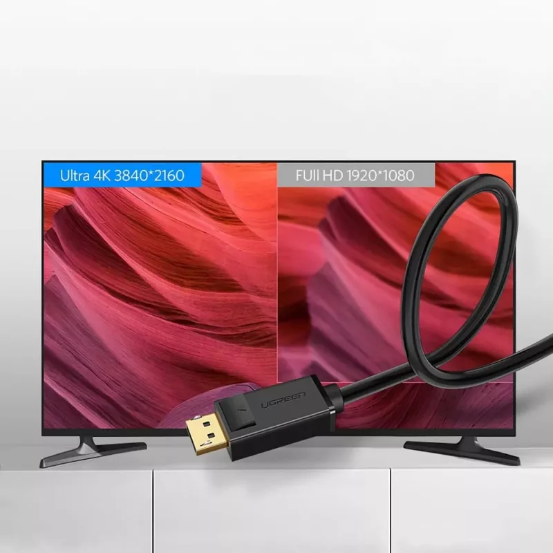 Ugreen DP102 (10212) DisplayPort 1.2 to DisplayPort 1.2 cable, 4K, 3 m, black