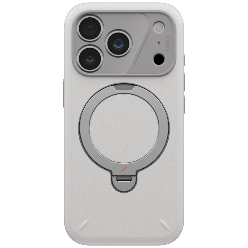 UNIQ Elix Case for Apple iPhone 18 Pro / 17 Pro, 360 Rotating Kickstand, light grey
