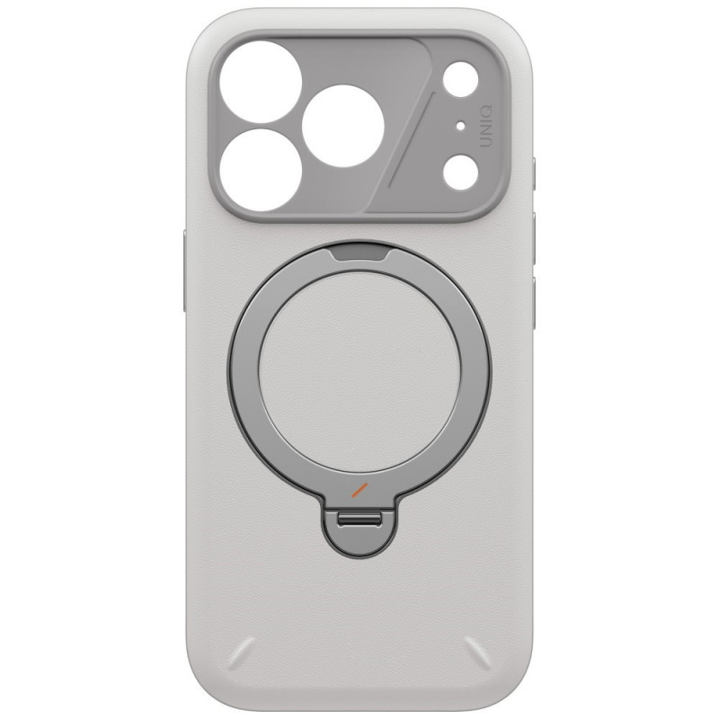 UNIQ Elix Case for Apple iPhone 18 Pro / 17 Pro, 360 Rotating Kickstand, light grey