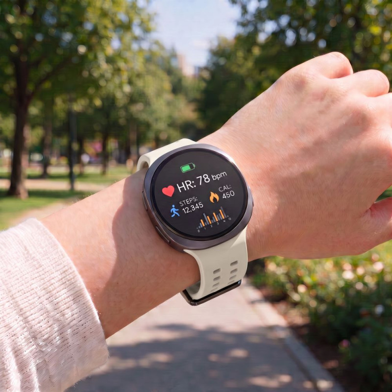 Tech-Protect Silicone Air Strap for Samsung Galaxy Watch 8 / 9 / Classic 40 / 44 / 46 mm, Starlight