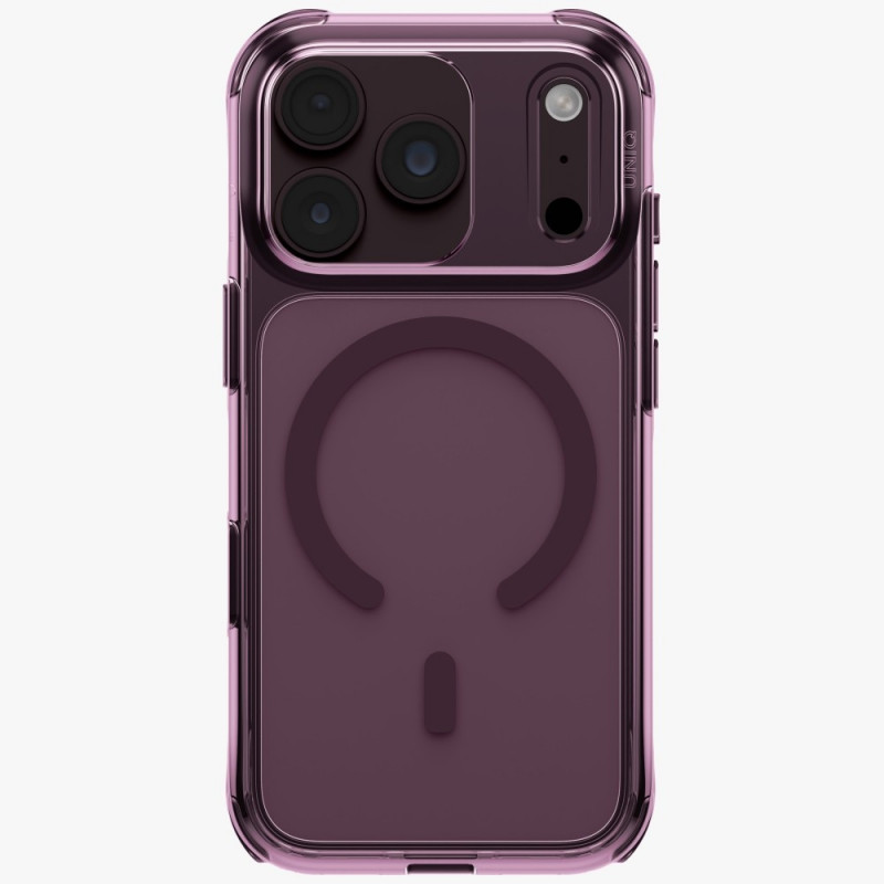 UNIQ LifePro Xtreme Case for Apple iPhone 18 Pro / 17 Pro, Magclick Charging, burgundy