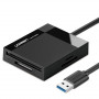 Ugreen CR125 USB 3.0 card reader, SD / microSD / CF / MS, black