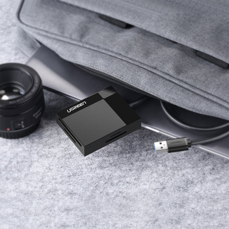 Ugreen CR125 USB 3.0 card reader, SD / microSD / CF / MS, black