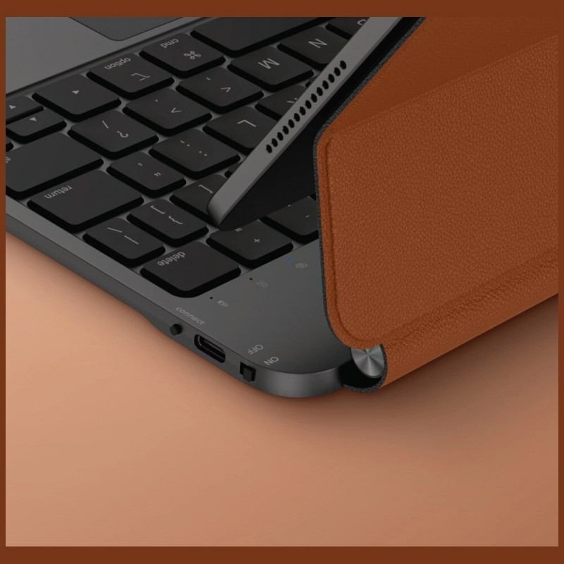 UNIQ Venno Pro Magnetic Smart Case with keyboard for Apple iPad Air 11 2024/2025, iPad Air 10.9 2022/2020, iPad Pro 11 2022/2021, caramel