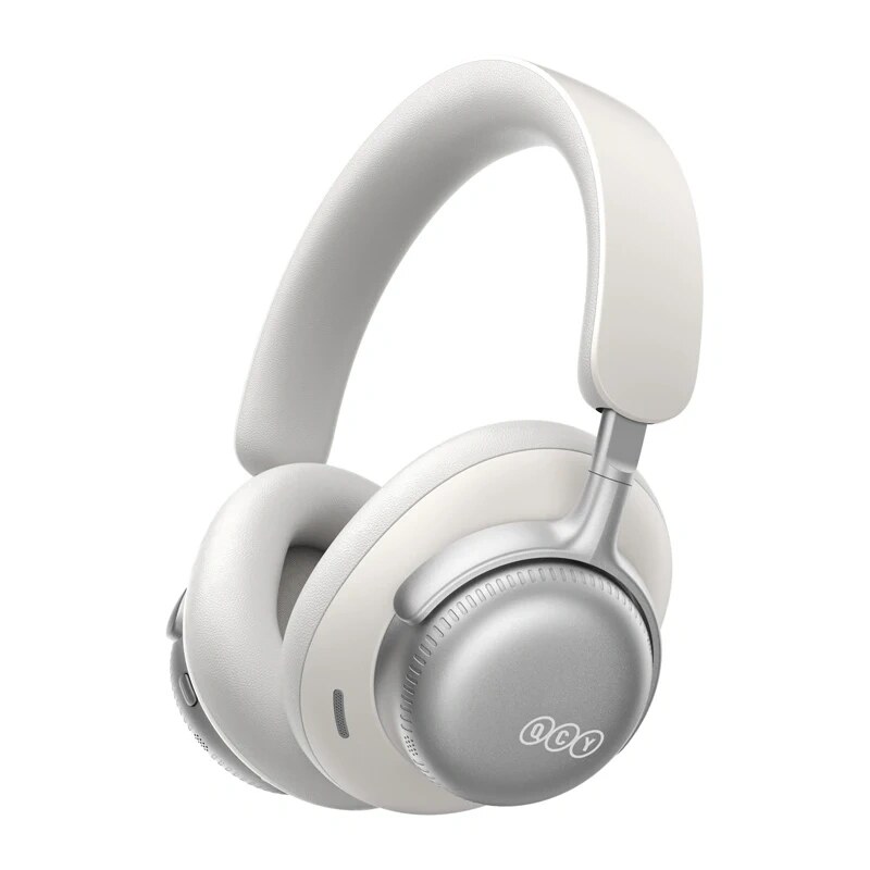 QCY H6 Ultra wireless over-ear headphones, adaptive ANC, Bluetooth 6.0, white