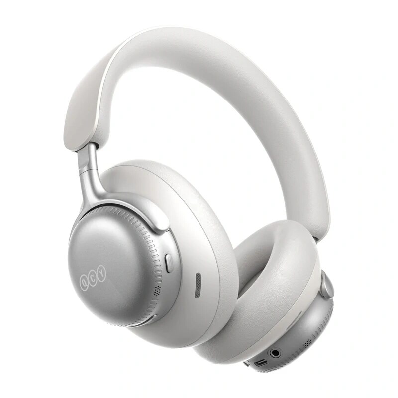 QCY H6 Ultra wireless over-ear headphones, adaptive ANC, Bluetooth 6.0, white