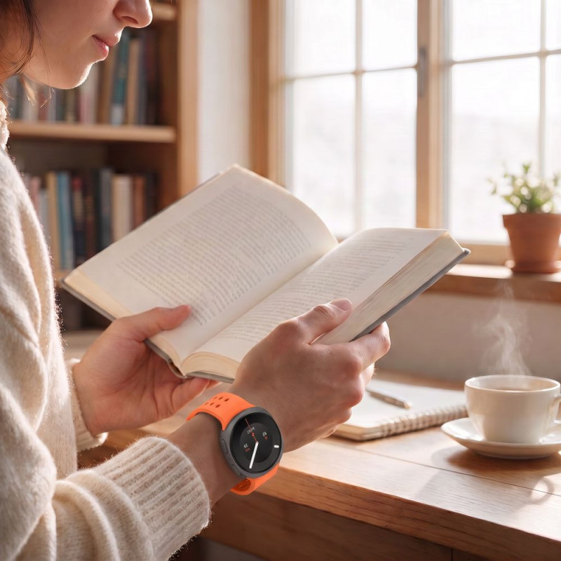 Tech-Protect Silicone Air Strap for Samsung Galaxy Watch 8 / 9 / Classic 40 / 44 / 46 mm, Tangerine Orange