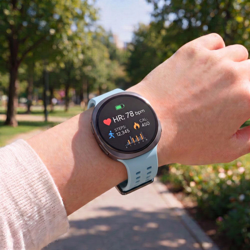Tech-Protect Silicone Air Strap for Samsung Galaxy Watch 8 / 9 / Classic 40 / 44 / 46 mm, Baby Blue