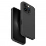 UNIQ Lino Hue Case for Apple iPhone 16 Pro, Magclick Charging, charcoal grey