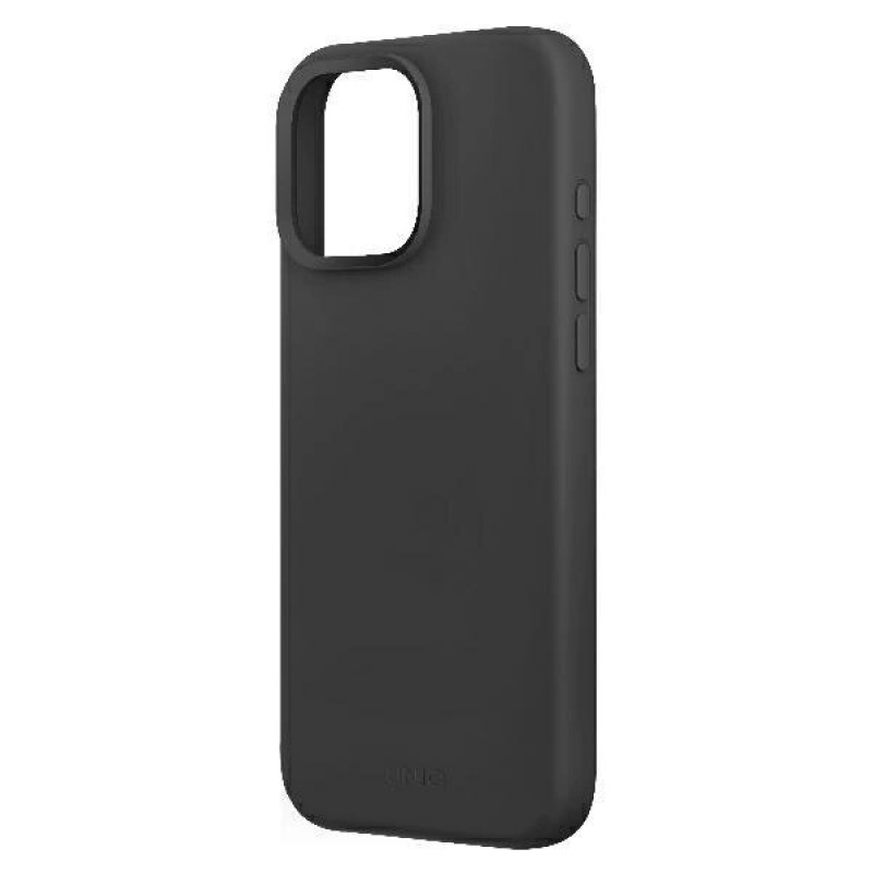 UNIQ Lino Hue Case for Apple iPhone 16 Pro, Magclick Charging, charcoal grey