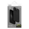 UNIQ Lino Hue Case for Apple iPhone 16 Pro, Magclick Charging, charcoal grey