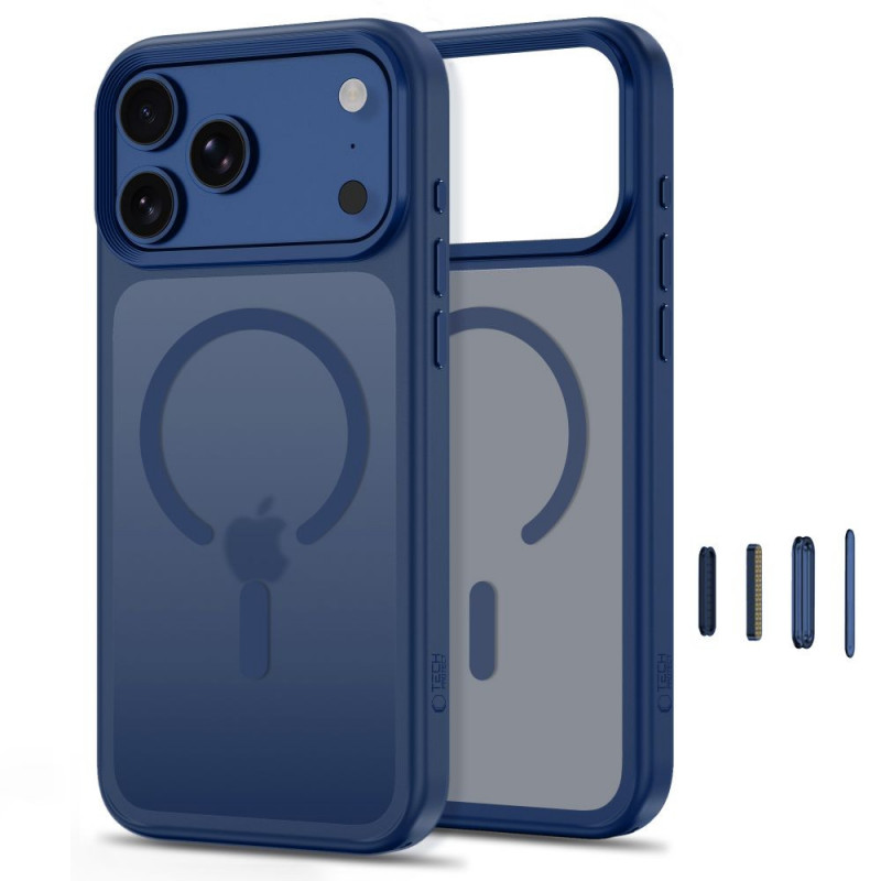 Tech-Protect Magmat MagSafe CC Case for Apple iPhone 17 Pro / 18 Pro, Matte Deep Blue