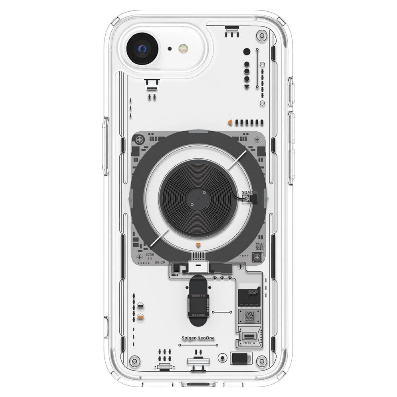 Spigen Ultra Hybrid Mag MagSafe Case for Apple iPhone 17e / 16e, Neo One, Transparent