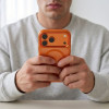 Tech-Protect Magmat MagSafe CC Case for Apple iPhone 17 Pro / 18 Pro, Cosmic Orange / clear