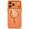 Tech-Protect Magmat MagSafe CC Case for Apple iPhone 17 Pro Max / 18 Pro Max, Cosmic Orange / clear